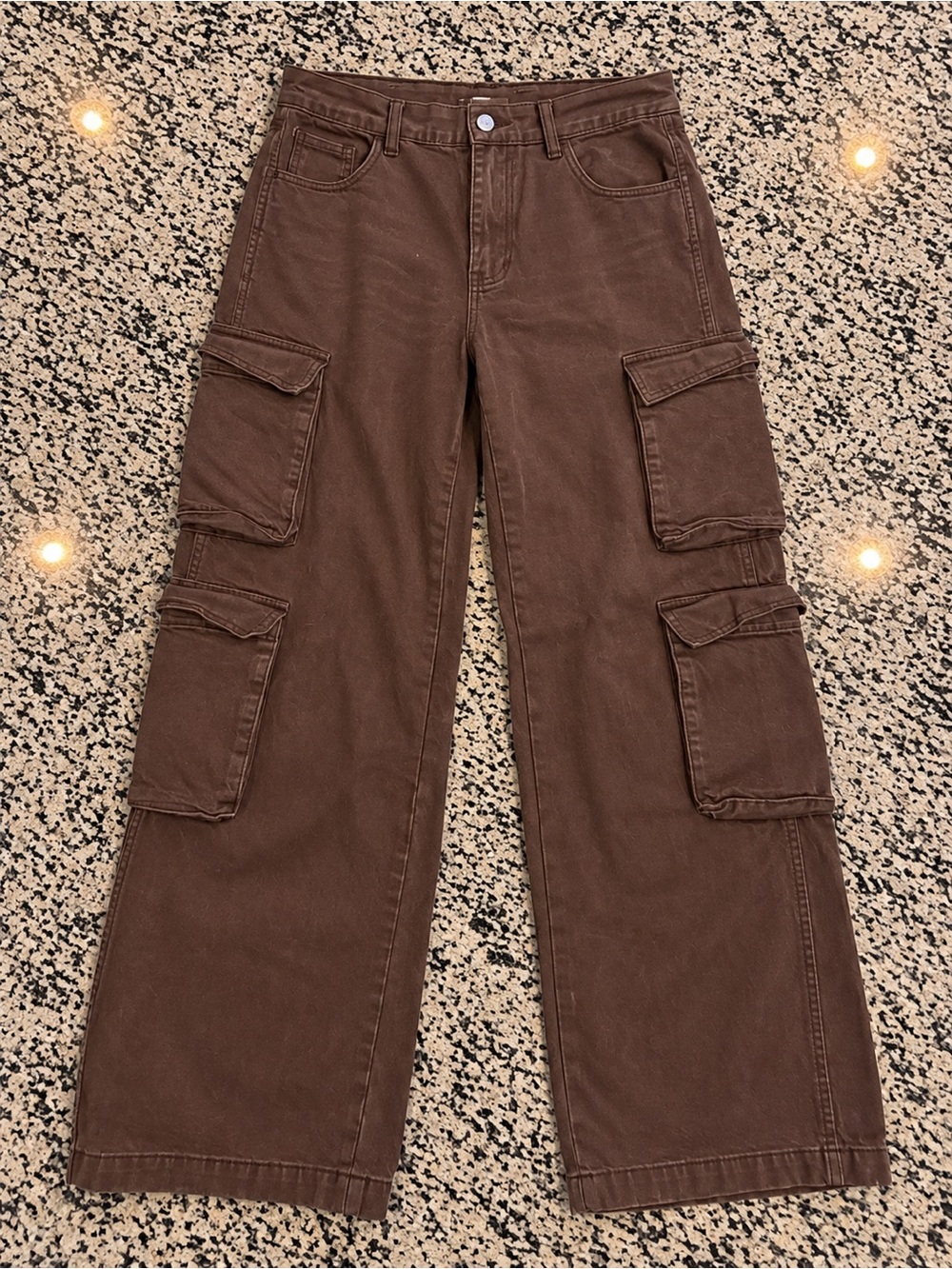 PacSun Chocolate Brown Cargo Trousers